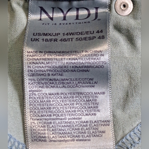 NYDJ Ami Skinny Cool Embrace -Junipero Jeans Size 14W NWT - Picture 14 of 15